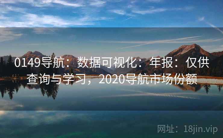 0149导航：数据可视化：年报：仅供查询与学习，2020导航市场份额